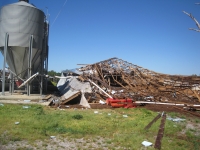 Another photo of damage to the chicken house ~ 880K